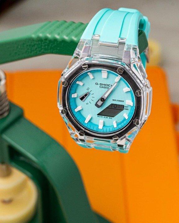 Đồng Hồ Nam Dây Nhựa Casio G-Shock GA-2110ET-8A AP Custom Tiffany Royal Oak