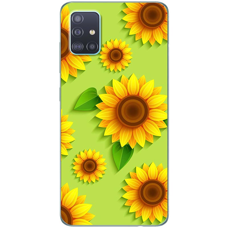 Ốp lưng dành cho Samsung A71 mẫu Hoa hướng dương