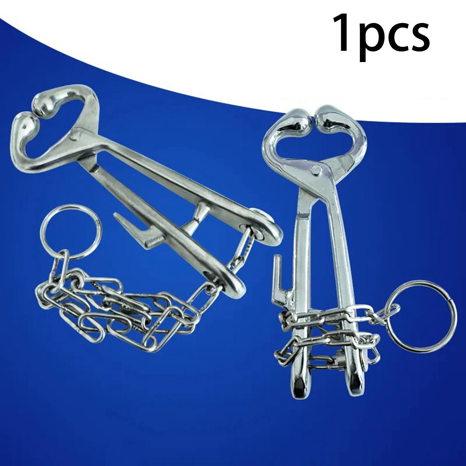 Alloy Cow Nose Pliers Cattle Pulling Tools Nose Circle for Farming Animals
