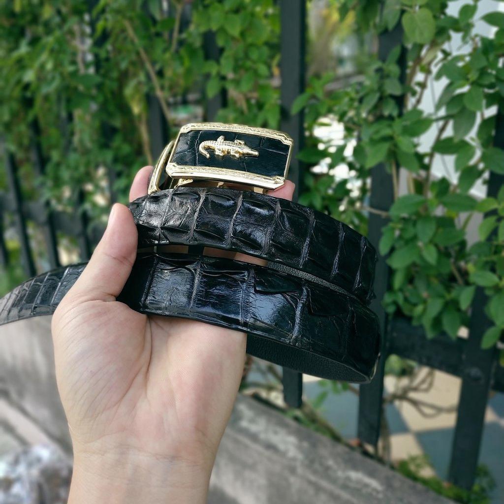 Dây Nịt Da Cá Sấu  Da Lưng Cá Sấu Có Gù, Gai Và Vây Rất Đẹp