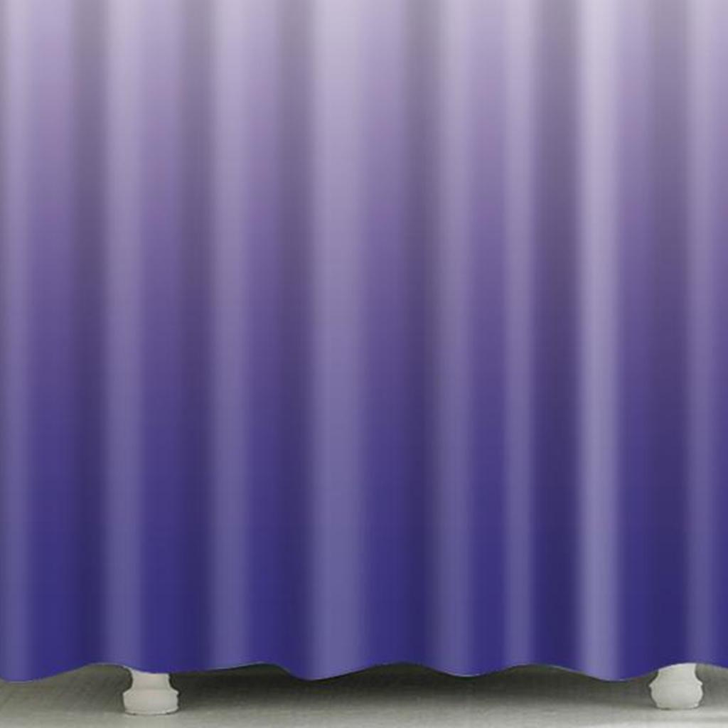 180 x 180cm Extra Wide Modern Purple EVA Bathroom Shower Curtain + Hook