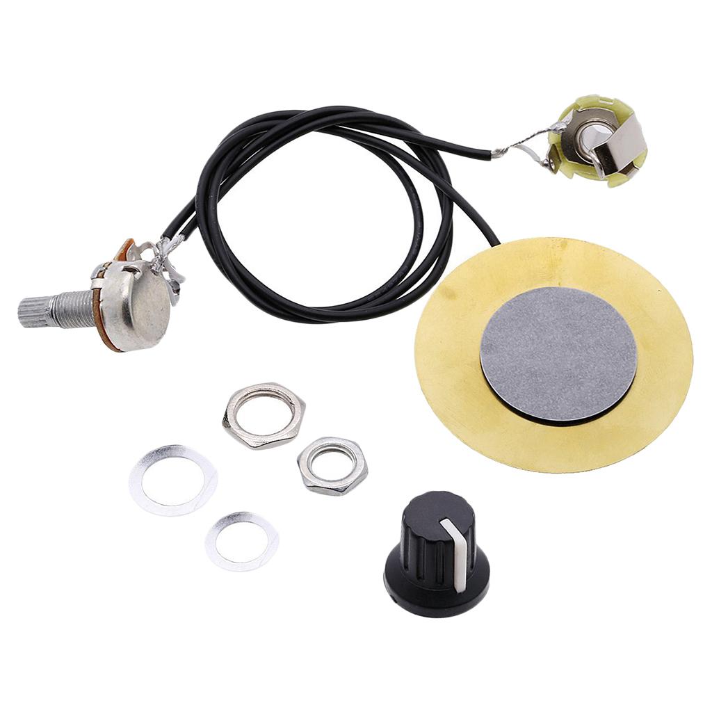 2 Pieces Pickup Piezo Transducer Prewired Amplifier for Guitar Violin Banjo