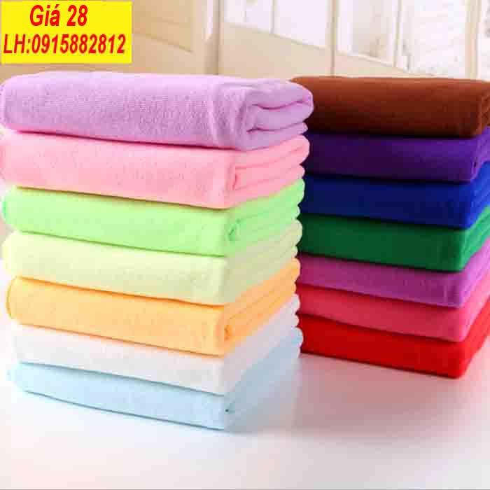 KHẮM TẮM COTTON MỀM MỊN 70X140