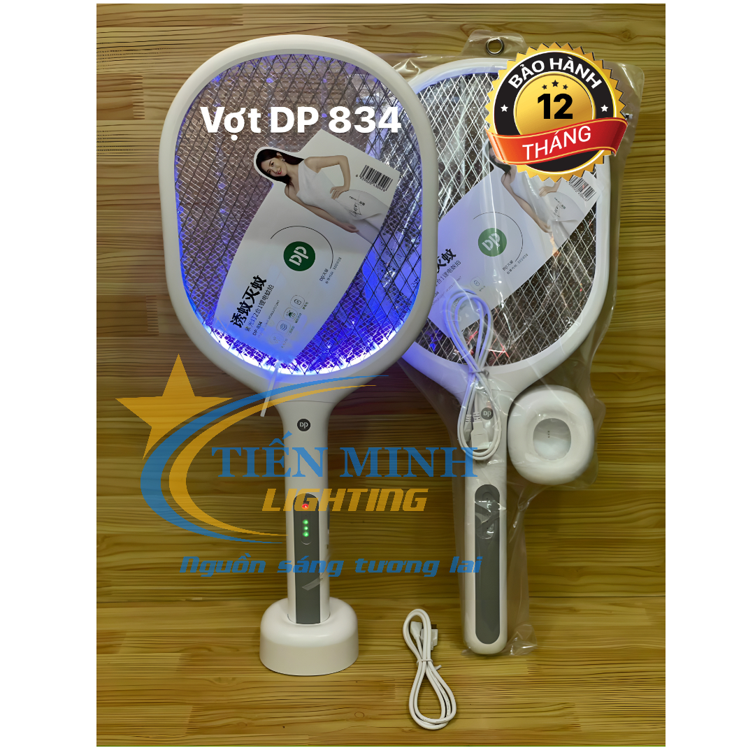 Vợt muỗi thông minh 2 in 1 cao cấp DP-834 - Hàng loại 1