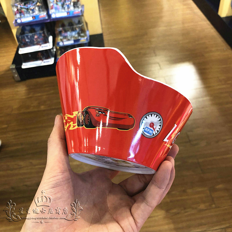 Chén ăn nhựa Melamine hình xe đua Car Mcqueen 95 nổi 3D màu đỏ cho bé trai - 78VNDC2459