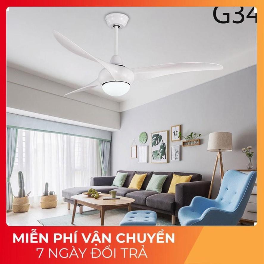 Quạt trần trang trí, quạt đèn 3 cánh thời thượng G34