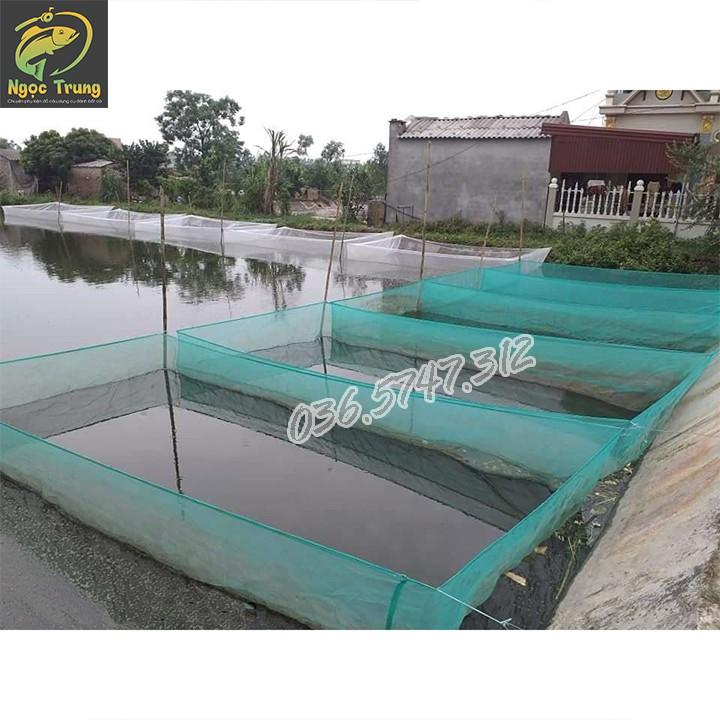 Vèo Nuôi Ốc,Nuôi Cá,Nuôi Ếch - Cao 1m5 Rộng 2m Dài 2m . Có Nắp Đậy,Mắt lưới 3li. Có Thể Ngâm Nước 3-5 Năm