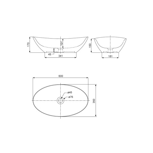 Chậu rửa lavabo Ova đặt bàn American Standard WP-F608 