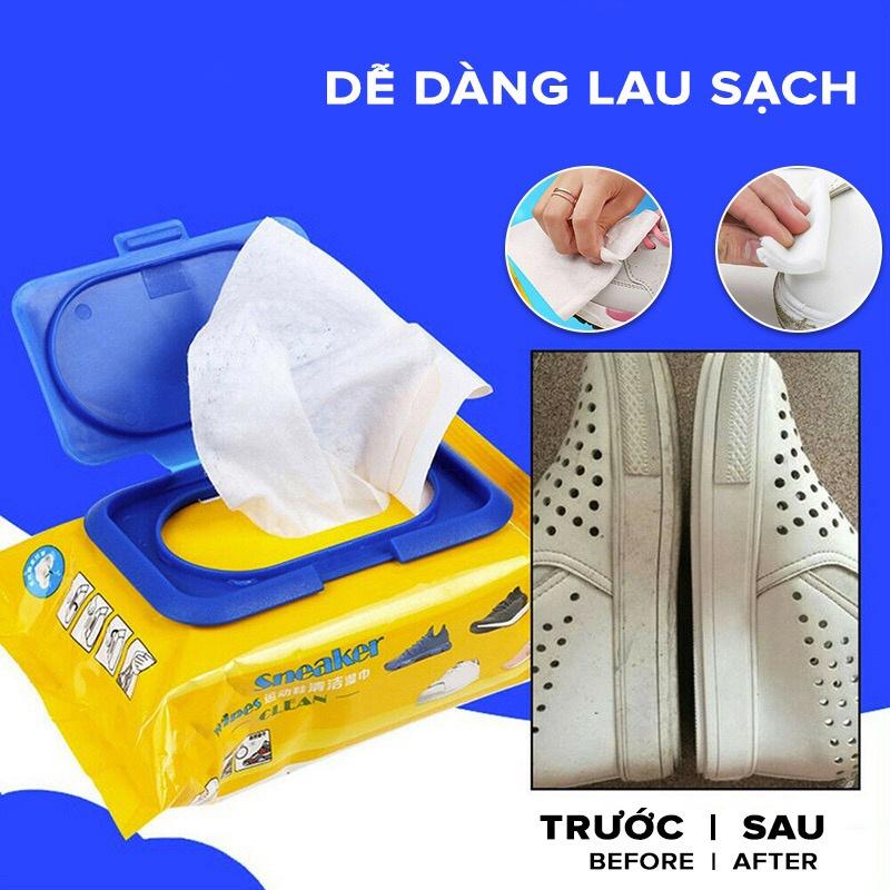 Khăn giấy lau giầy Sneaker - Siêu sạch, tiện dụng