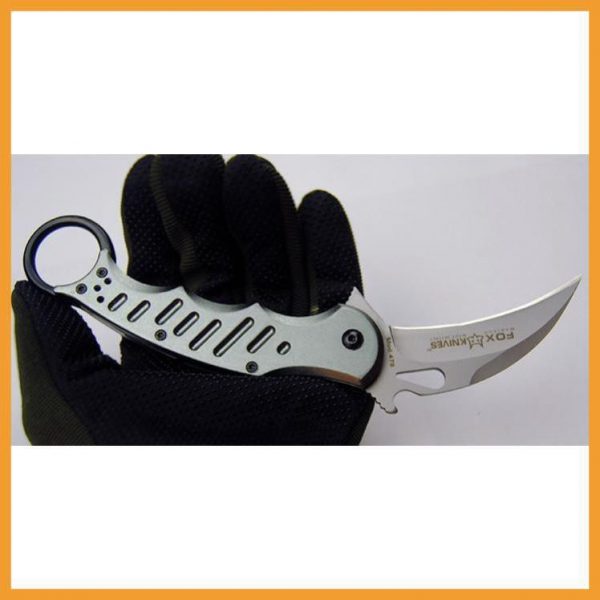 Dao Phượt karambit Fox Bạc Đi Phượt Bỏ Túi, Dao Gấp Du Lịch