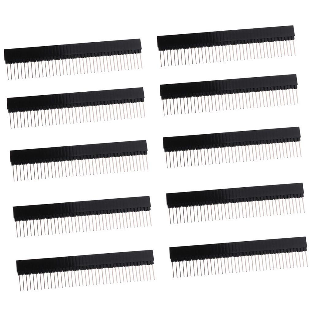 High Quality 10Pcs 2.54mm 40Pin Female Pin Header Connector for