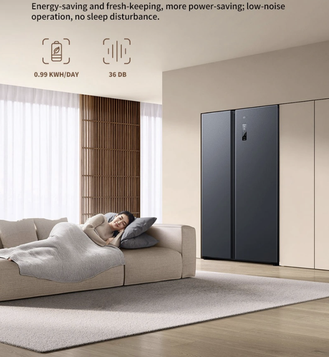 [Chỉ Giao Bên Ngoài Quá Cồng Kềnh ] Tủ Lạnh Xiaomi Mijia 610L – Siêu Tiết Kiệm Điện, 20 Ngăn Chứa, Kháng Khuẩn 99,99%, Độ Ồn Thấp, Kết Nối App - Hàng Nhập Khẩu