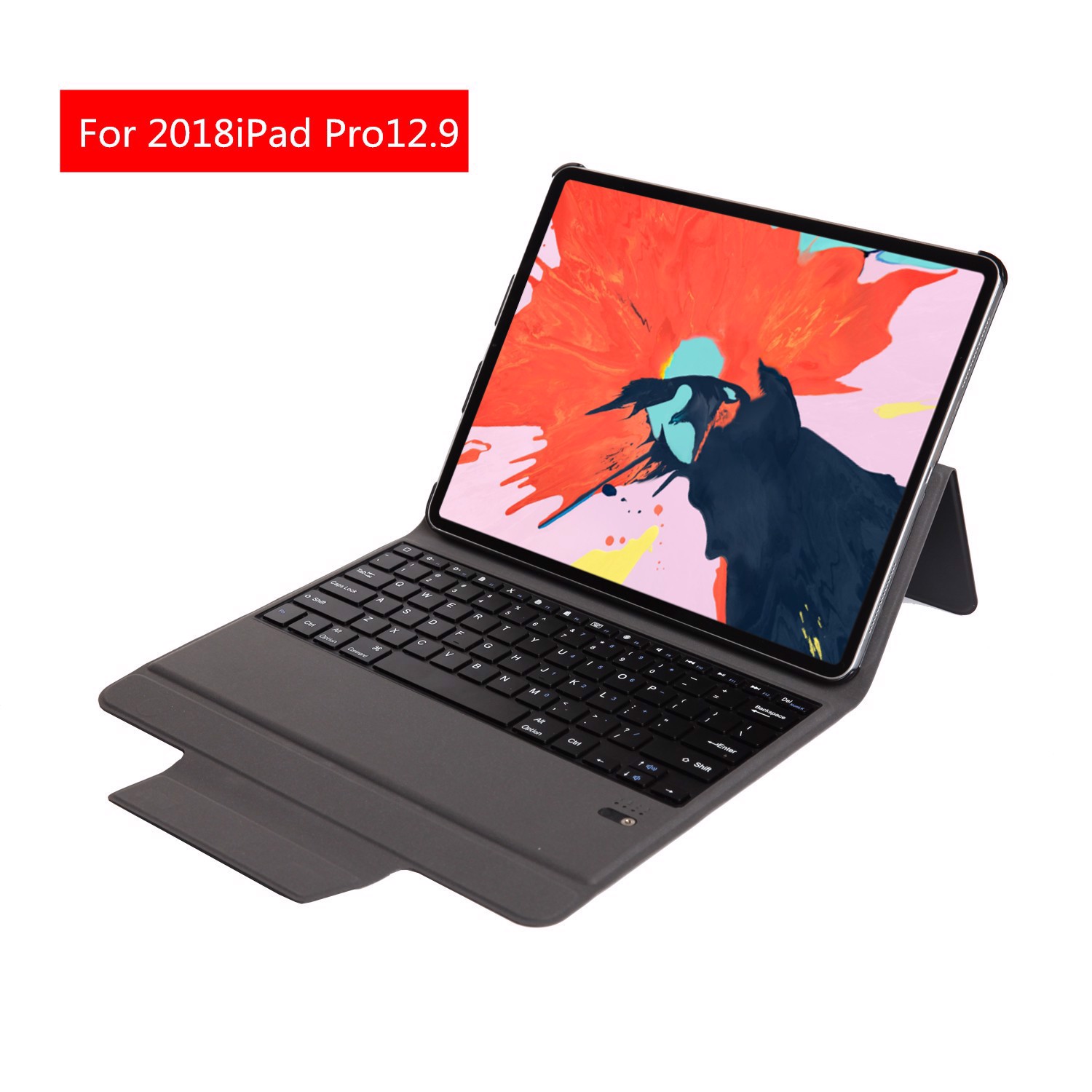 Bàn phím Bluetooth kèm bao da cho iPad Pro 12.9 2018 Aturos T1298 - Hàng nhập khẩu