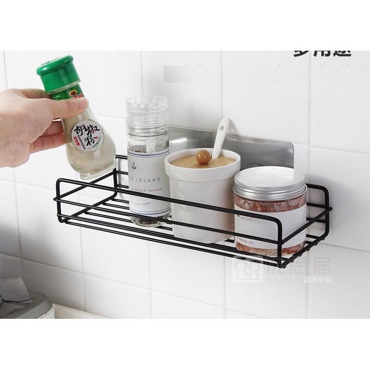 Kệ Dán Tường Nhà Bếp, Nhà Tắm Siêu Chắc Chắn Chịu Lực Tốt Đa Năng Tiện Lợi
