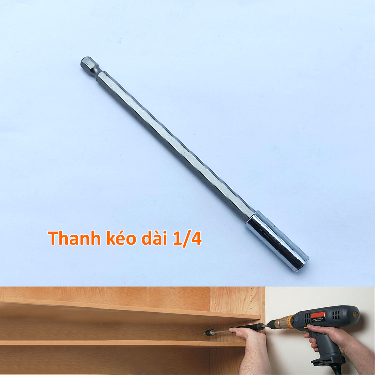 Thanh kéo dài lục giác 1/4inch chuôi lục