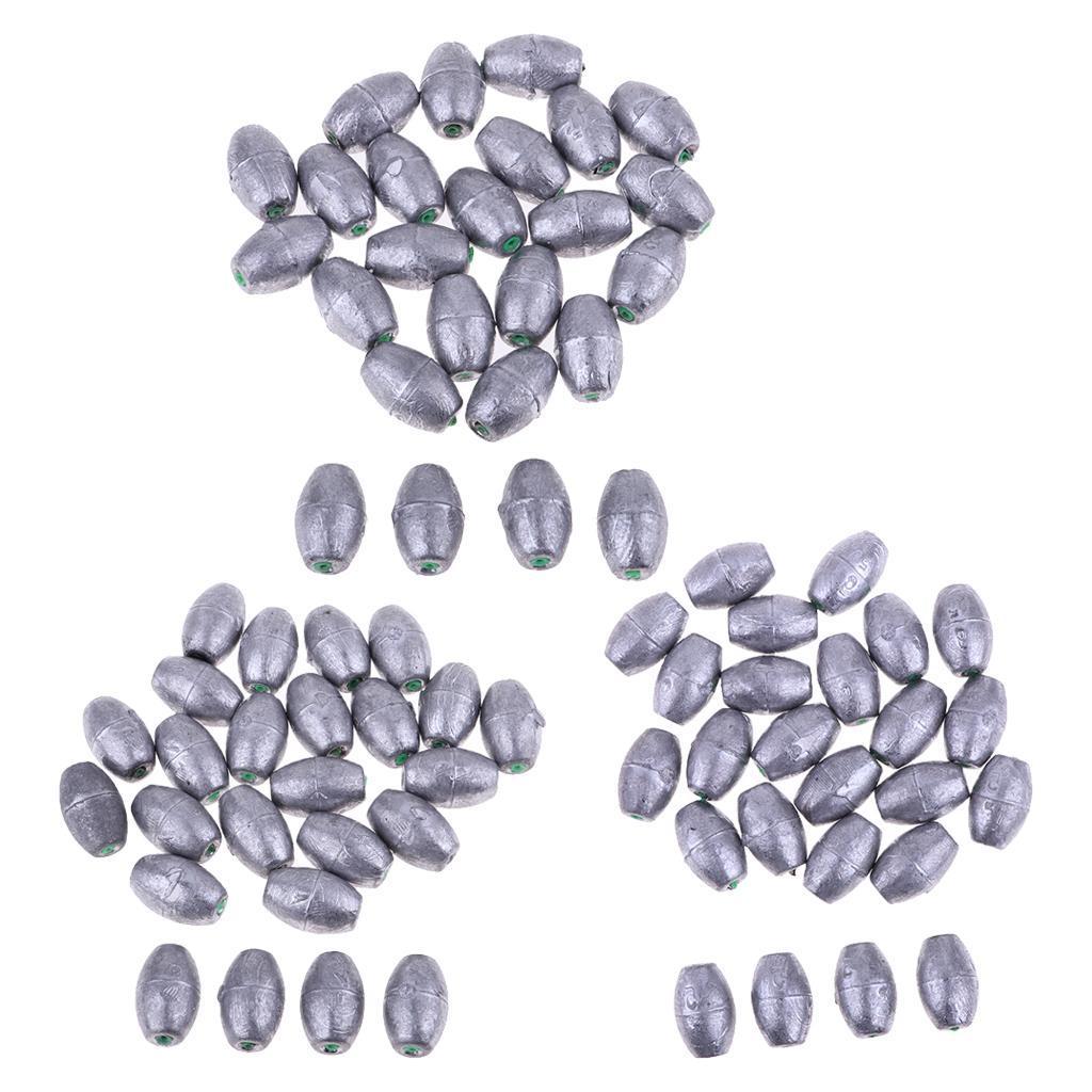 25Pcs Fishing Lead Weights - Lead Fishing Sinker Weight - Saltwater Freshwater