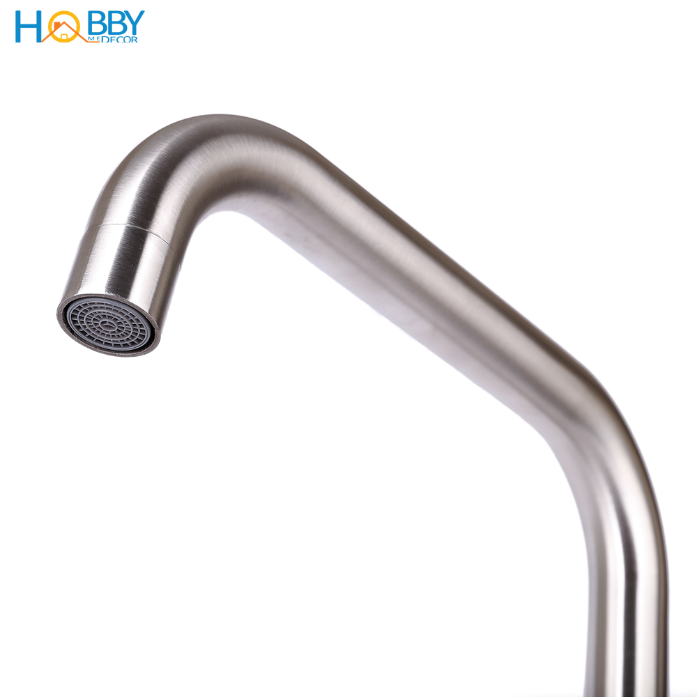 Vòi rửa chén bát nóng lạnh inox 304 Hobby home decor CRC1 có dây cấp