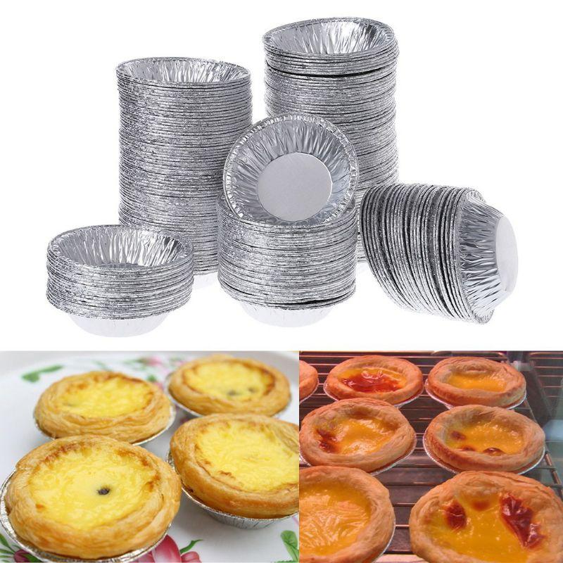 Set 250 Khuôn Nhôm Làm Bánh Trứng Dùng Một Lần Tiện Dụng