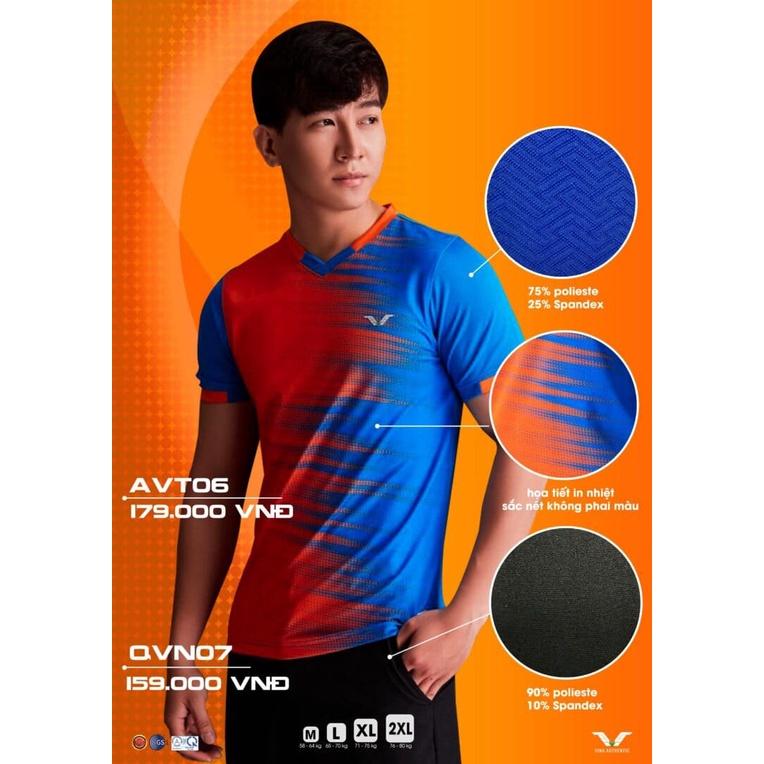 Áo Thể Thao Nam AVT06 – Áo Cầu Lông Tennis 2022