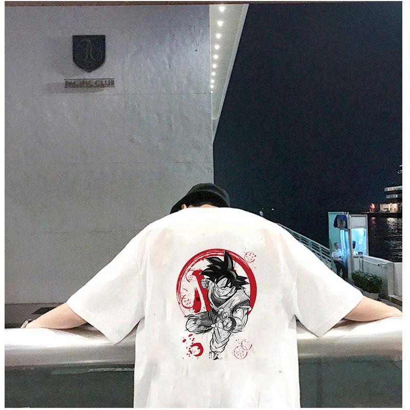 Áo thun tay lỡ nam họa tiết goku form rộng vải dày mịn 2020T2622