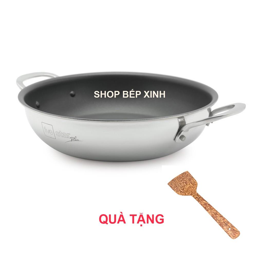 Hình ảnh Chảo chống dính 2 quai FiveStar Standard bếp từ cao cấp ( 18cm / 22cm / 26cm ), tặng 1 sạn dừa