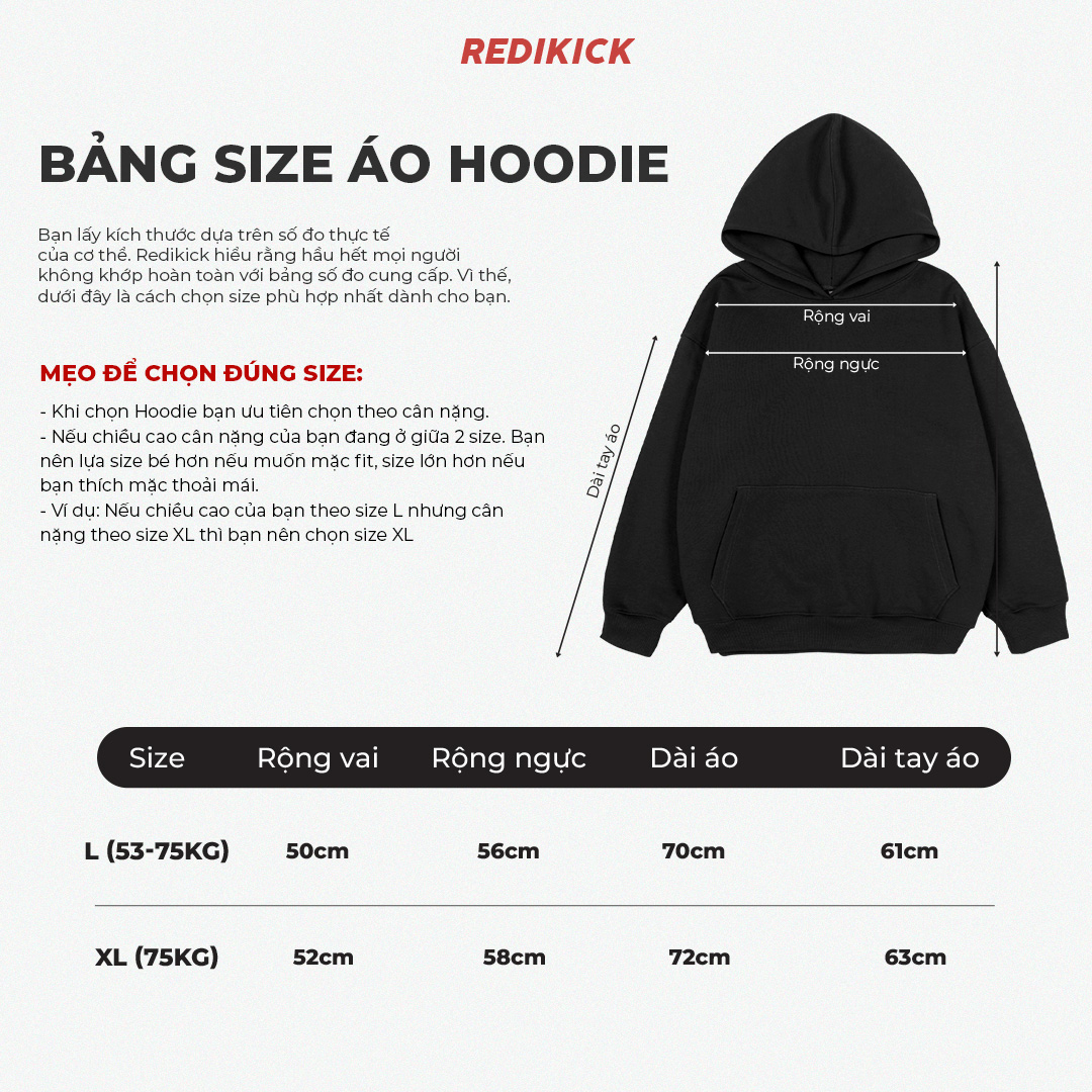 Áo Hoodie Redikick WGG nỉ bông Unisex dày dặn chơi bóng rổ tennis tập gym chạy bộ - A23019