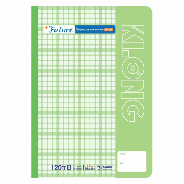 Vở kẻ ngang Future A4 120 trang 70/92; MS: 293