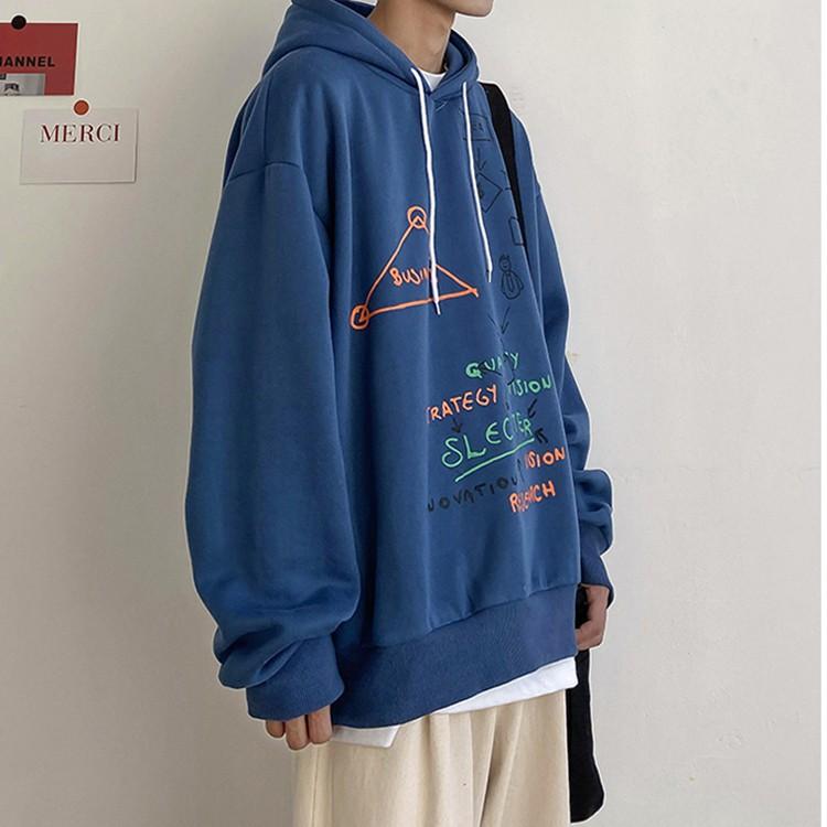 Áo nỉ MonsterX Hoodie nhiều chữ Bussiness form rộng