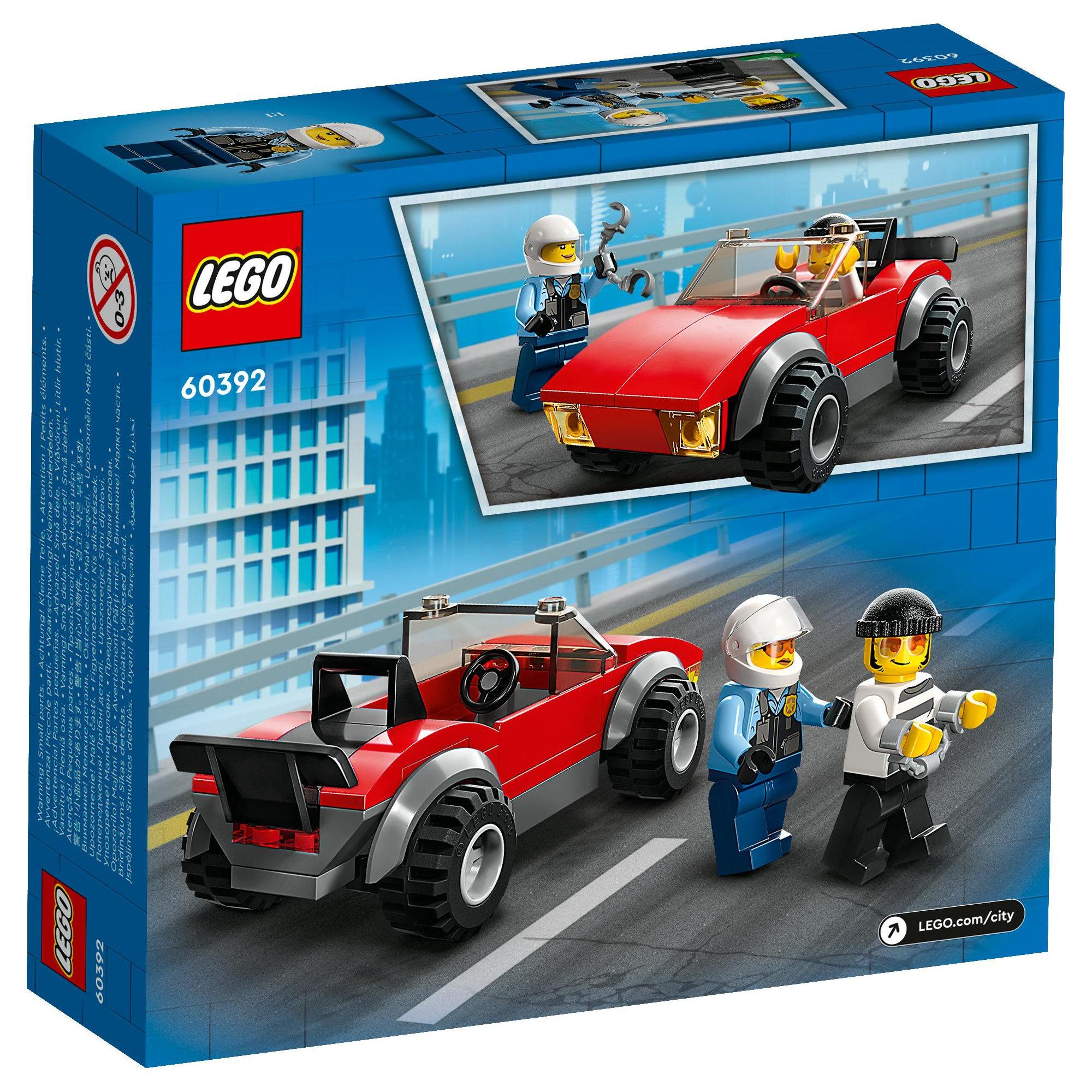 LEGO City 60392 Mô Tô Cảnh Sát Truy Đuổi Tội Phạm