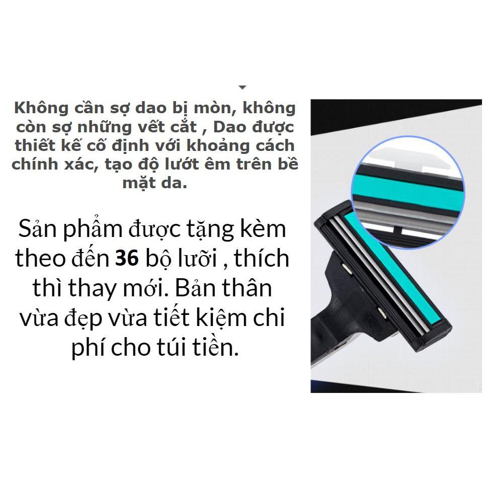 DAO CẠO RÂU KÈM 36 LƯỠI THAY THẾ