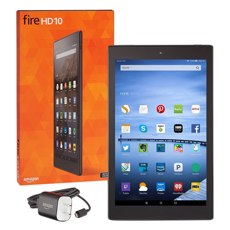 Máy Đọc Sách Kindle Fire HD 10 (Đen) - Hàng Nhập Khẩu