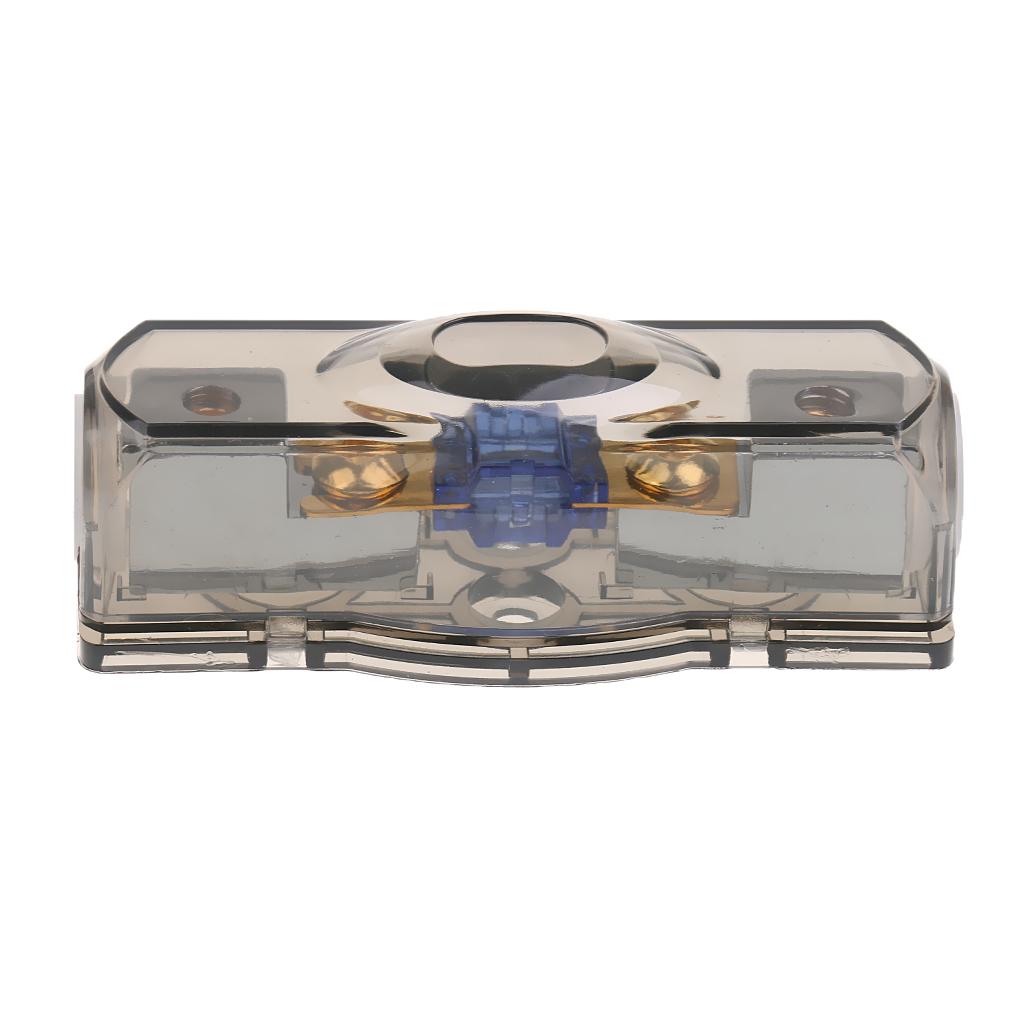 Car Auto Audio Power Fuse Holder Box Amplifier Install 60A Fuse with Clear Cover