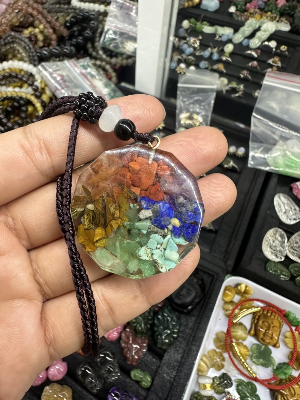 Mặt Dây Chuyền Orgonite, Vòng Cổ Trang Sức Thiền Năng Lượng