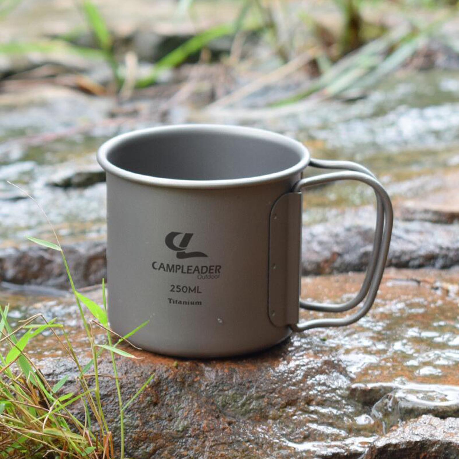 Collapsible Handle Camping Mug Water Cup Portable Water Mug Drinking Cup