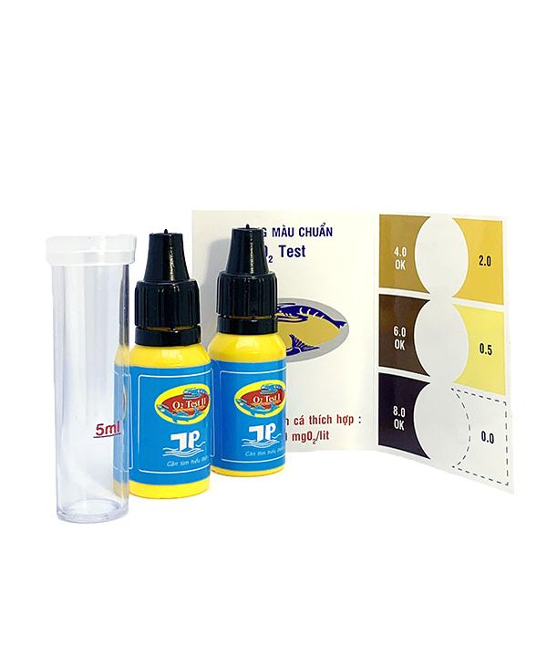 O2 Test Kit - Kiểm Tra Nhanh Hàm Lượng Oxy Có Trong Nước Bể Cá Cảnh, Thuỷ Sinh