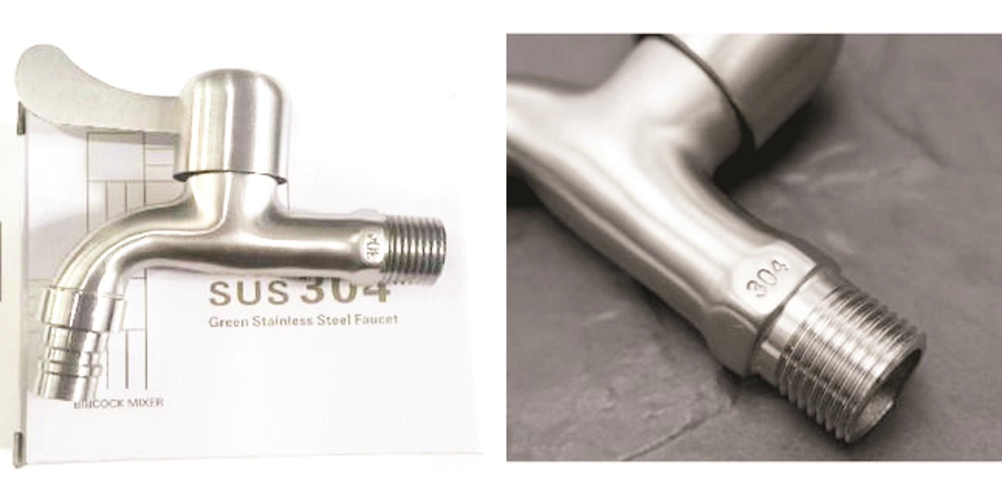 Vòi hồ Inox SUS 304