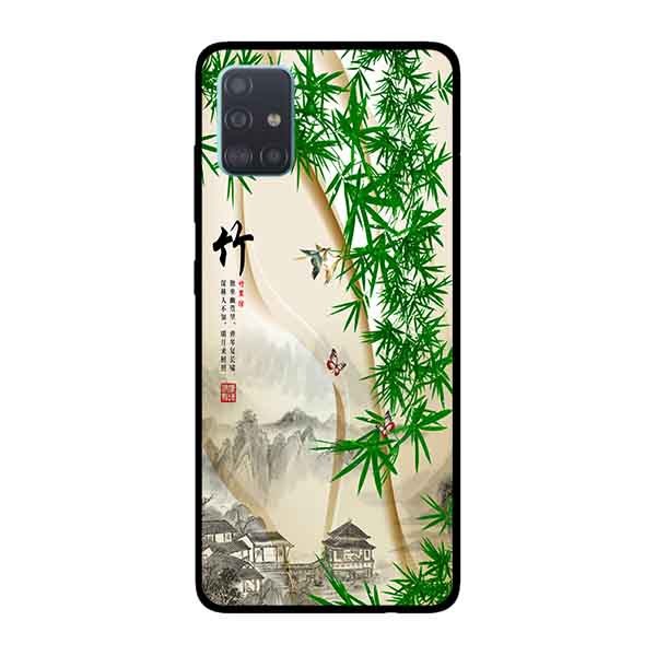 Ốp Lưng in cho Samsung Galaxy A71 mẫu Tranh Làng Tre - Hàng Chính Hãng