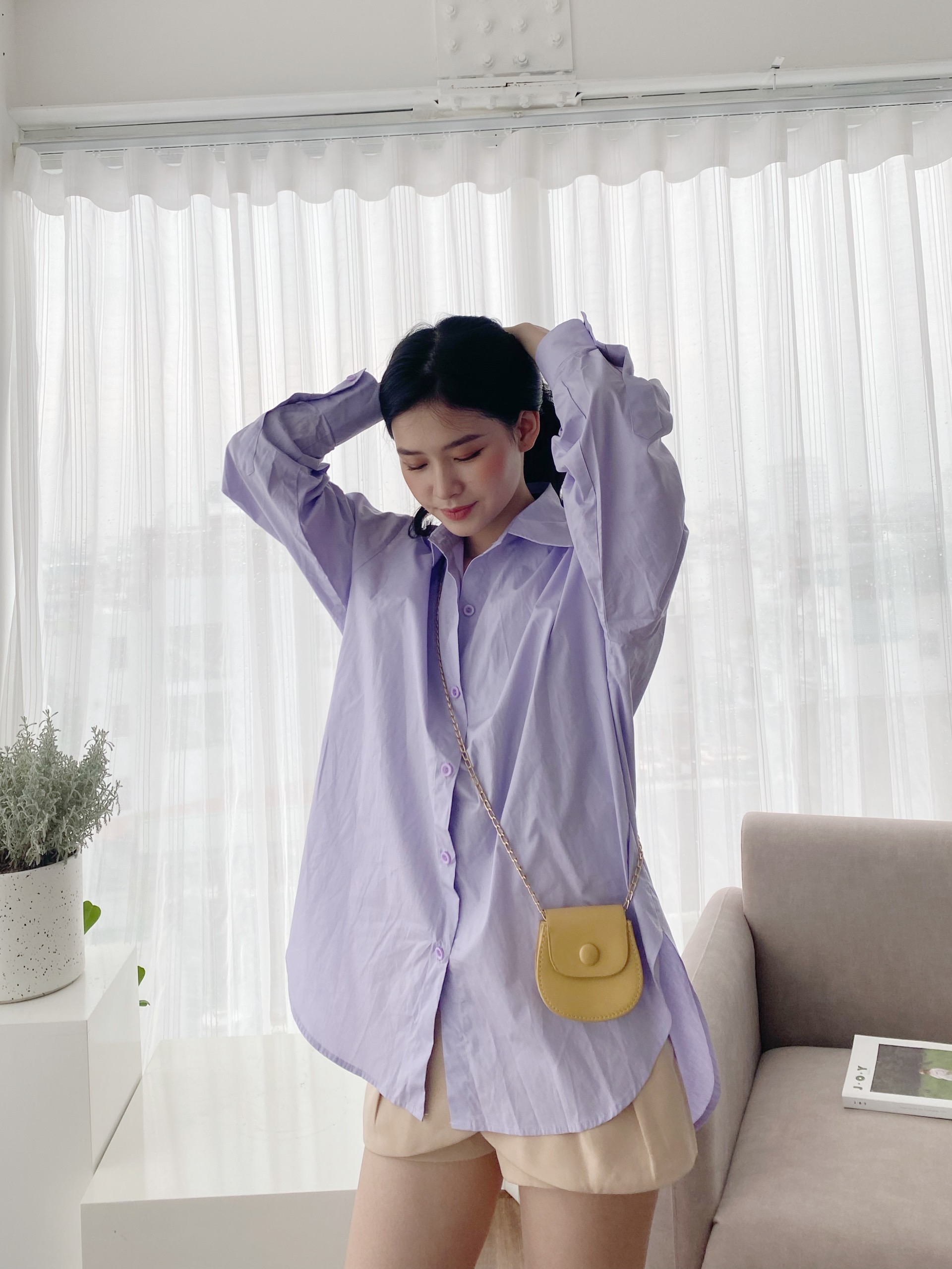 YU CHERRY | Áo nữ Basic Cotton Shirt YA381