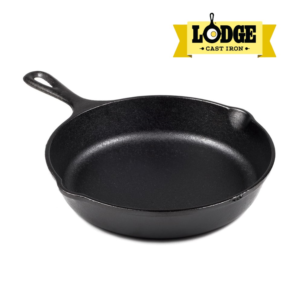 Chính hãng LOGDE - MỸ] Chảo gang đúc chính hãng Lodge 23 cm - L6SK3. Chảo dùng nướng, chiên, xào, áp chảo thực phẩm