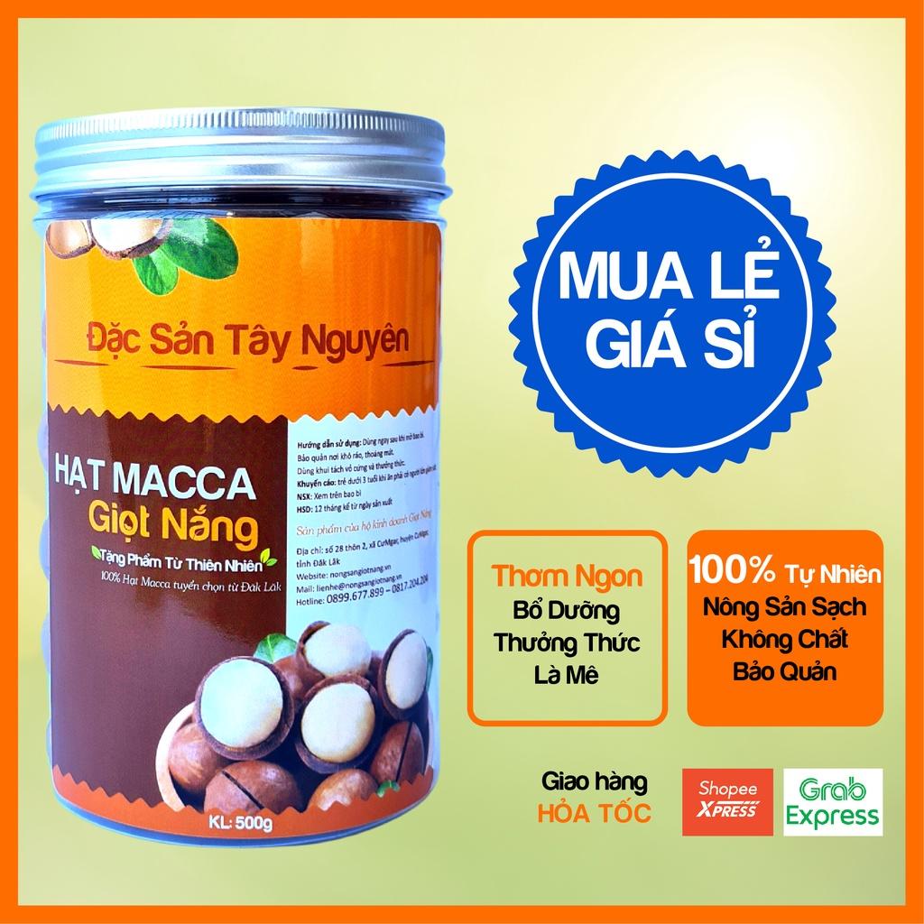 Hạt Macca nứt vỏ Đăk Lăk sấy lạnh giàu dinh dưỡng không hôi dầu 500g từ Nông sản GIỌT NẮNG