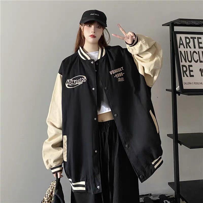 Áo Khoác Nỉ Bomber Bóng Chày 1988 Siêu Hot Nam Nữ Đều Mặc Được