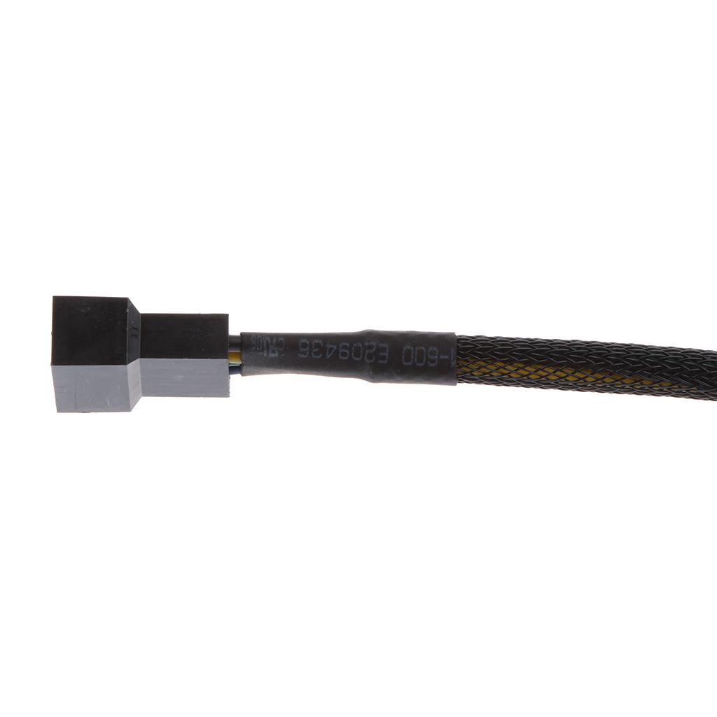 Sleeved Braided CPU Fan Cable Extension 4 Pin Cable Adapter Connector