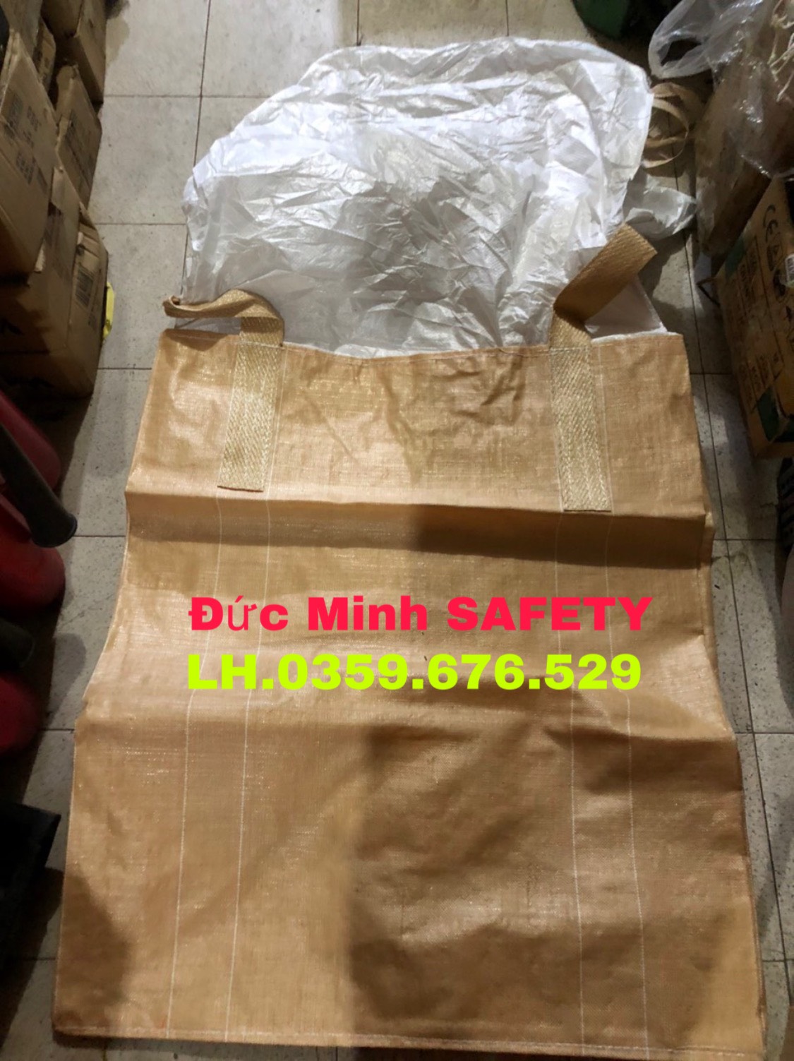 Bao tải cẩu hàng 1000kg,bao jumbo 1 tấn