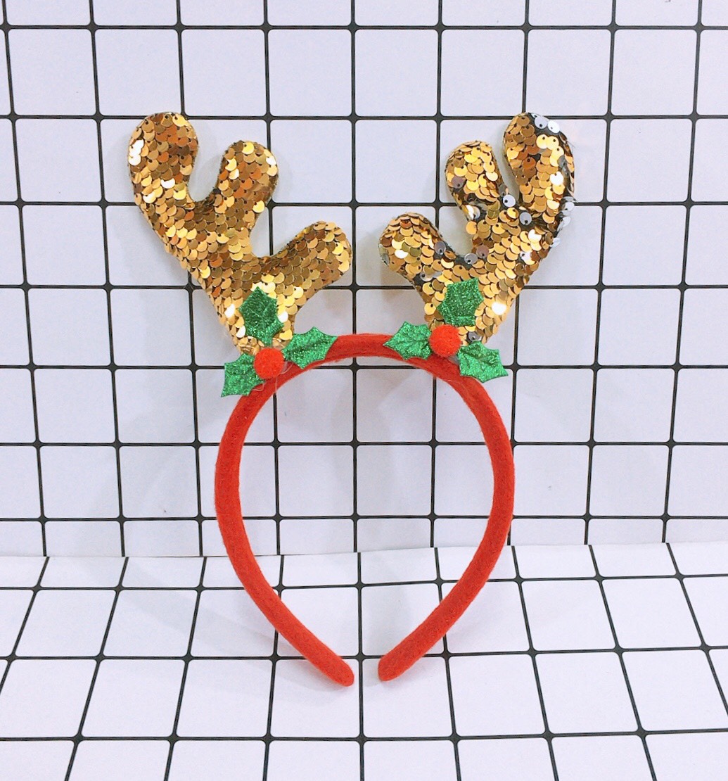 Bờm sừng tuần lộc Noel combo 2