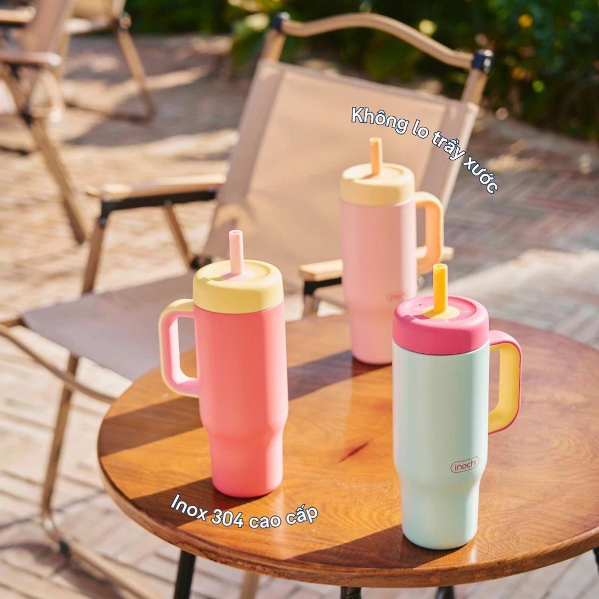 Bình Giữ Nhiệt Fuji Chime 650 ml - Inochi HNK.BFCM.0650 - Màu Xanh Lá, Xanh Dương, Hồng Sen, Xanh Nhạt, Tím, Hồng Phấn