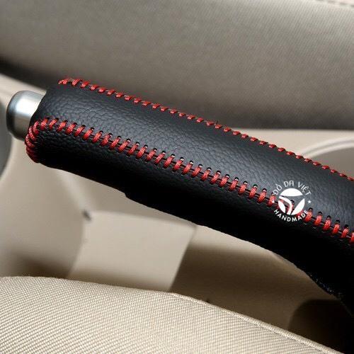 BỌC CẦN SỐ, PHANH TAY KIA FORTE 5 NÚT, 6 NÚT SỐ SÀN DA BÒ THẬT 100%