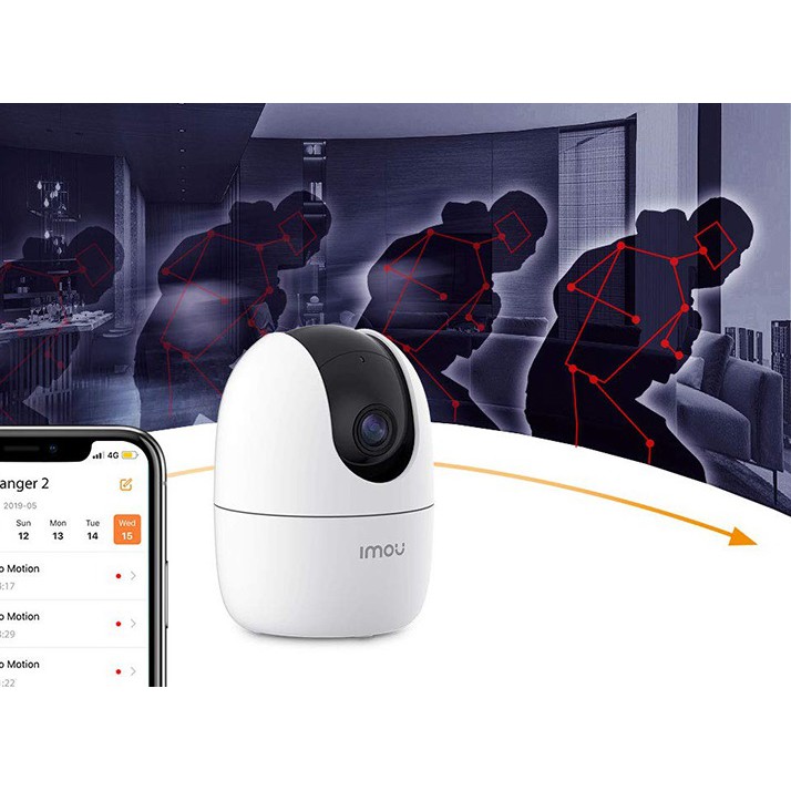 Camera wifi gia đình IMOU Ranger 2 A42P 4MP chính hãng xoay 360 độ , đàm thoại hai chiều , nhận thông báo khi phát hiện chuyển động và tiếng động lạ - Hàng Chính Hãng