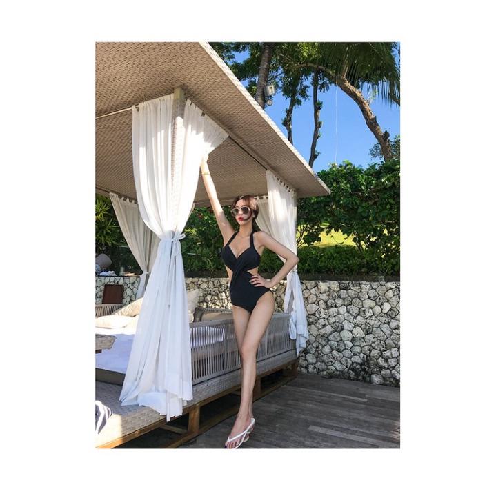 Bikini 1 mảnh đi biển liền thân kín đáo sexy Hàn Quốc nâng ngực có gọng 2515 K6T3-1