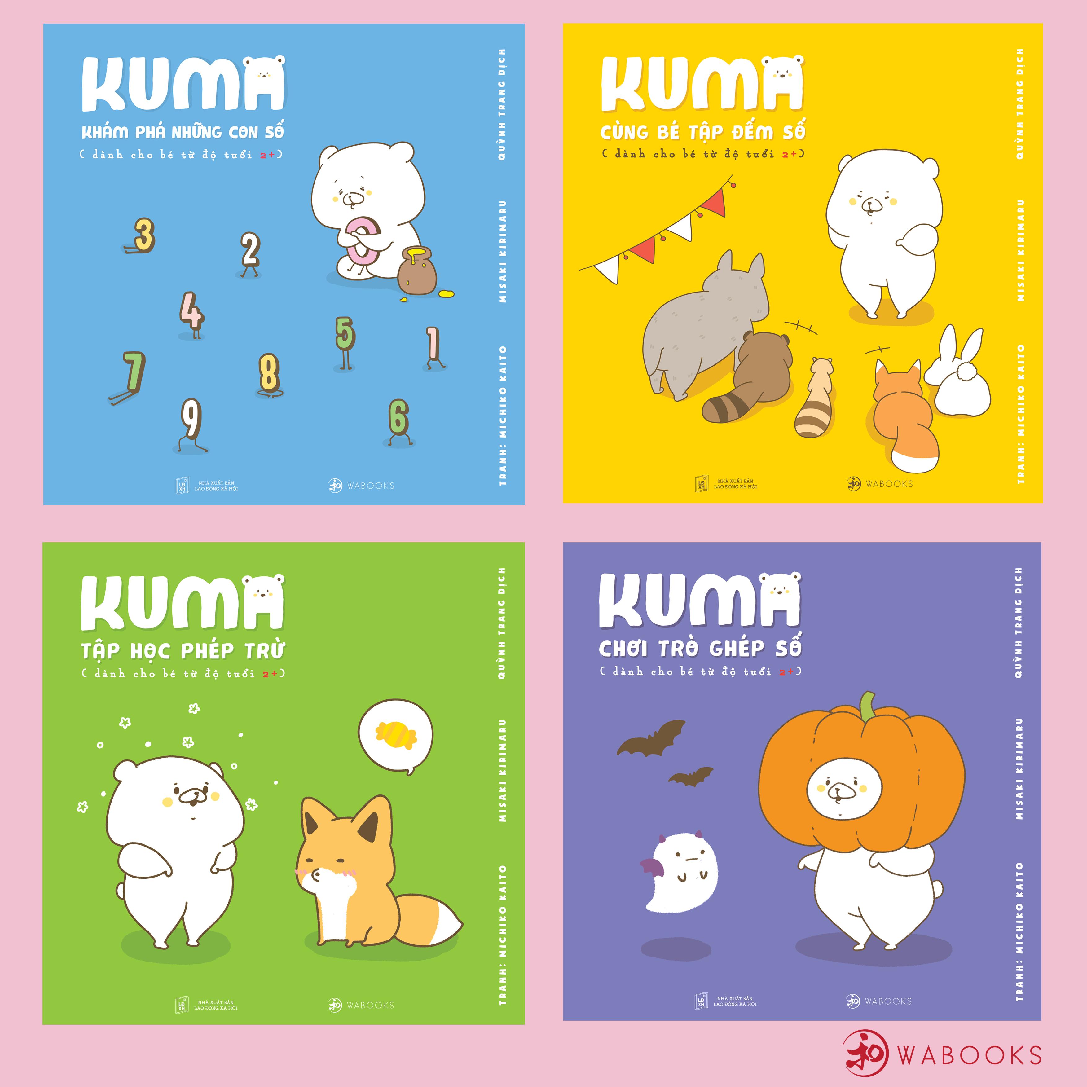 Ehon Nhật làm quen với môn toán  Kuma (2-6t)