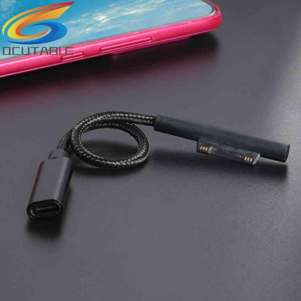 Cáp Sạc 65W PD USB Type C Cho Microsoft Surface Pro 5